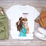 Mother And Ladies Parent-Child T-Shirt