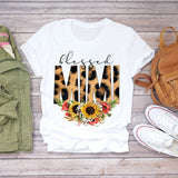 Mother And Ladies Parent-Child T-Shirt