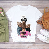 Mother And Ladies Parent-Child T-Shirt