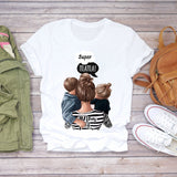 Mother And Ladies Parent-Child T-Shirt