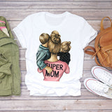 Mother And Ladies Parent-Child T-Shirt