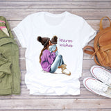 Mother And Ladies Parent-Child T-Shirt