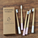 New 5-Pack DuPont bristles toothbrush eco friendly bamboo toothbrush Oral Care tooth brush ecologico biodegradable toothbrush