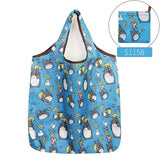 Reusable Eco-Friendly Grocery Foldable Shopping Bags Small Size Premium Quality Slight Duty Folding Tote Bag With Handle