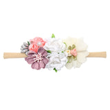 Pearl Baby Headbands Flower For Girls Handmade Bundle Nylon Elastic  Hair Band Baby Hairband Headdress Newborn Hair Accessories