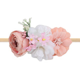 Pearl Baby Headbands Flower For Girls Handmade Bundle Nylon Elastic  Hair Band Baby Hairband Headdress Newborn Hair Accessories