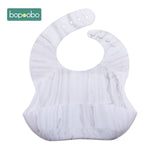 Bopoobo Baby Bib Adjustable Animal Picture Waterproof Saliva Dripping Bibs Soft Edible Silicone Saliva Towel Drooling Baby Scarf