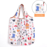 Reusable Eco-Friendly Grocery Foldable Shopping Bags Small Size Premium Quality Slight Duty Folding Tote Bag With Handle