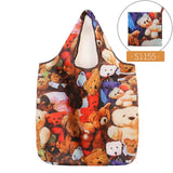 Reusable Eco-Friendly Grocery Foldable Shopping Bags Small Size Premium Quality Slight Duty Folding Tote Bag With Handle