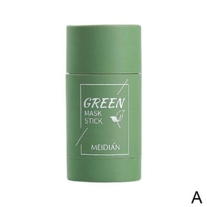 Cleansing Green Stick Green Tea Mask Purifying Clay Stick Mask Oil Control Anti-acne Eggplant Whitening